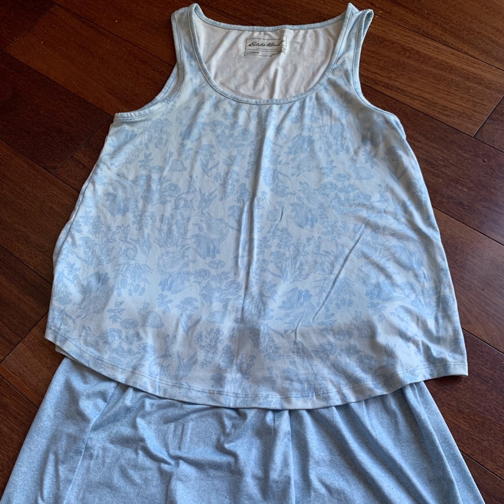 Women's Eddie Bauer Super Soft Pajama Set Tank and Shorts Medium